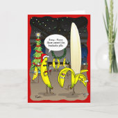 Cartes de Noël Funny Banana | Salutation de vacanc (Devant)