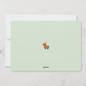 Cartes de Noël Funny Capybara Reindeer (Dos)