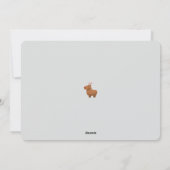 Cartes de Noël Funny Capybara Reindeer (Dos)