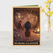 Cartes de Noël Funny Feliz Navidad (Fleur jaune)