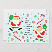 Cartes de Noël Funny Pickleball (Devant)
