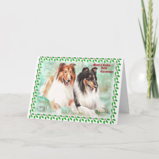 Cartes de Noël gaies de colley