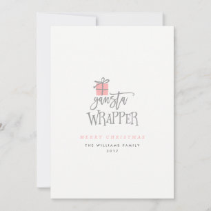 Cartes de Noël Gangsta Wrapper