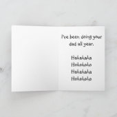 Cartes de Noël Gay—"Le Père Noël tordu" (Intérieur)