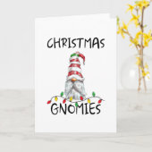 Cartes de Noël Gnomies, Noël avec mes Gnomies (Fleur jaune)