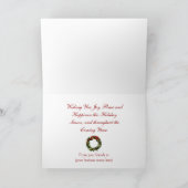 Cartes de Noël imprimées par scintillement rouge (Intérieur)