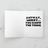 CARTES DE NOËL JOE BIDEN DRÔLE CACA (Intérieur)