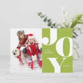 Cartes de Noël JOY / Fêtes (Debout devant)