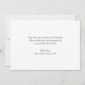 Cartes de Noël JOY / Fêtes de fin d'année (Dos)