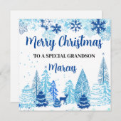 Cartes de Noël, Joyeuse carte Customisée de Noël (Devant / Derrière)