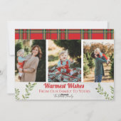 Cartes de Noël Joyeuses et Géométriques Lumineuses (Dos)