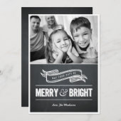 Cartes de Noël Joyeuses et Lumineuses (Devant / Derrière)