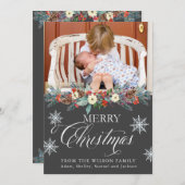 Cartes de Noël | Joyeux Noël en script (Devant / Derrière)