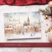 Cartes de Noël, Joyeux Noël Paysage d'hiver