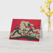 CARTES DE NOËL KRAMPUS (Fleur jaune)