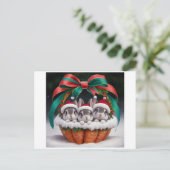 Cartes de Noël Lapin (Debout devant)