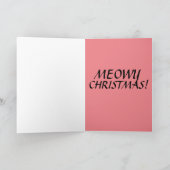 CARTES DE NOËL MEILLEUR AMI BFF CHAT GRAS (Intérieur)