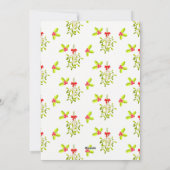 Cartes de Noël Merry Kissmas Mistletoe (Dos)