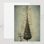 Cartes de Noël mignonnes - Dessiner des cartes de (Devant / Derrière)