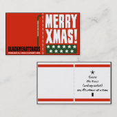 Cartes de Noël minuscules (Devant / Derrière)