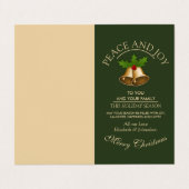 Cartes de Noël Mistletoe Bells (Extérieur déplié)