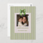 Cartes de Noël Moderne Boho Decorées pour les Fête (Devant / Derrière)