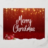 Cartes de Noël - Moderne Joyeux Noël Salutation (Recto)