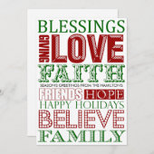 Cartes de Noël modernes (Devant / Derrière)