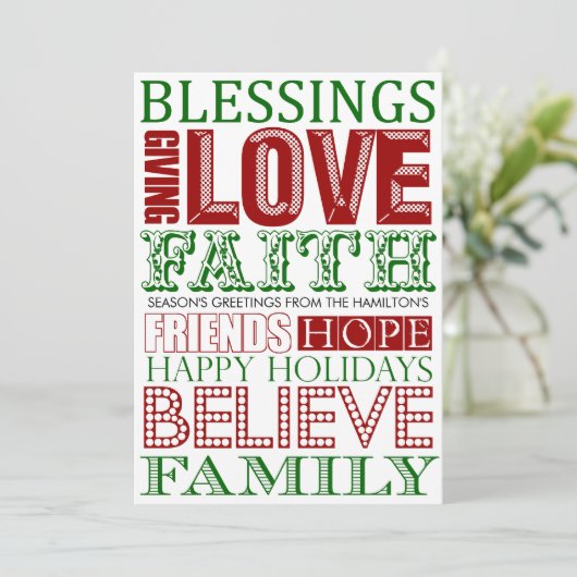 Cartes de Noël modernes (Debout devant)