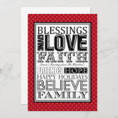 Cartes de Noël modernes (Devant / Derrière)