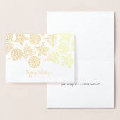 Cartes de Noël Motif Etched Gold Foil (Affichage)