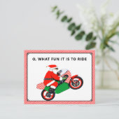 Cartes de Noël moto (Debout devant)