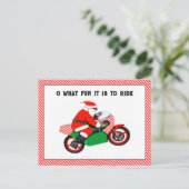 cartes de Noël moto (Debout devant)