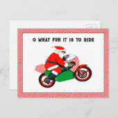 cartes de Noël moto (Devant / Derrière)