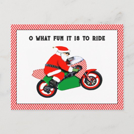cartes de Noël moto (Devant)