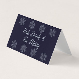 Cartes de Noël Ornat Silver Snowflake