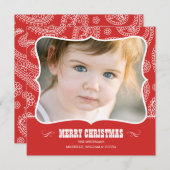 Cartes de Noël Paisley Cowboy (Devant / Derrière)