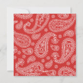 Cartes de Noël Paisley Cowboy (Dos)