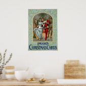 Cartes de Noël par Louis Prang Poster (Cuisine)