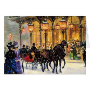Cartes de Noël Parisiennes vintages