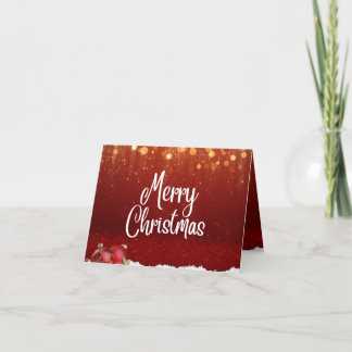 cartes de noël - paysage plié carte de Noël