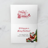 Cartes de Noël Père Noël en Noël (Intérieur)