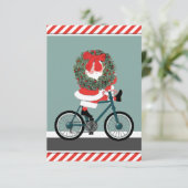 Cartes de Noël Père Noël secrètes (Debout devant)