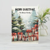 Cartes de Noël personnalisables (Debout devant)