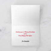 Cartes de Noël personnalisées (Intérieur)