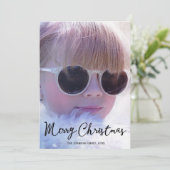 Cartes De Noël Personnalisées Avec Photo Personnal (Debout devant)