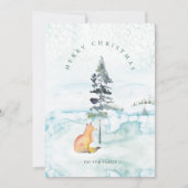 Cartes de Noël personnalisées de ferme mignonnes (Devant)