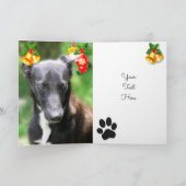 Cartes de Noël personnalisées pour chien (Intérieur)