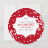 Cartes de Noël personnalisées pour petits pingouin (Dos)