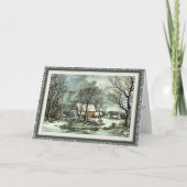 Cartes de Noël personnalisées vintages (Devant)